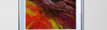 Flame of Hope. original art for sale. Framed UK abstract art for sale. UK art for sale by a UK artist.
